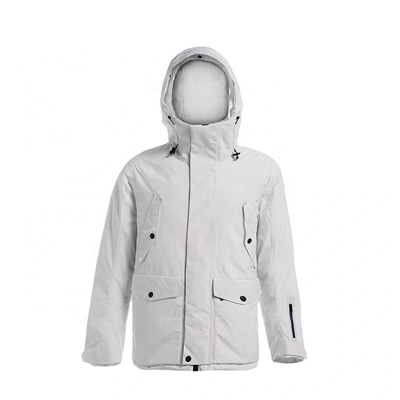 OEM ODM RUINIU White Fashionable Three In One Coat Wind Breaker Waterproof Fabric Outdoor Trekking Jacket With Hood
