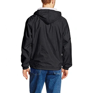 Oem Dom Plain Unisex Casaca Impermeable De Hombre Half Zipper Windbreaker Cycling Jacket Waterproof With Hoods