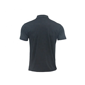 Oem Odm Ruiniu Factory Stain Resistant Slim Fit Polo Shirt Black Golf Polyester Polo T Shirt For Men
