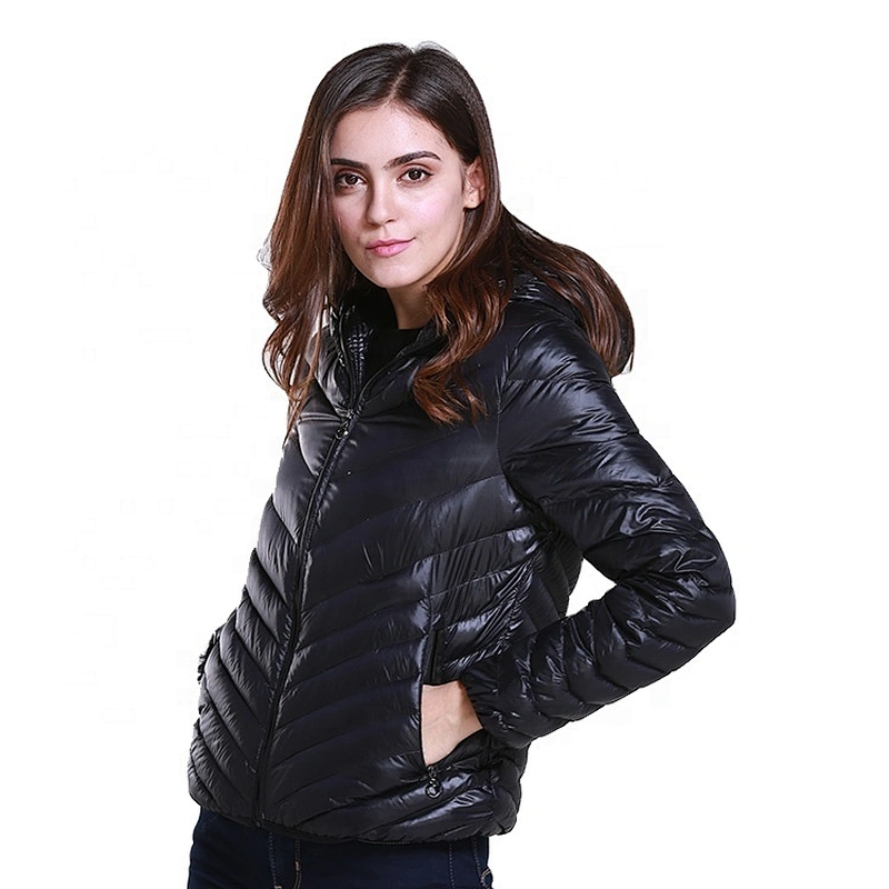 Casacas De Pluma Ligera Mujer Fashion Oem Woman Down Fill Winter Puffer Jacket From Ruiniu Factory