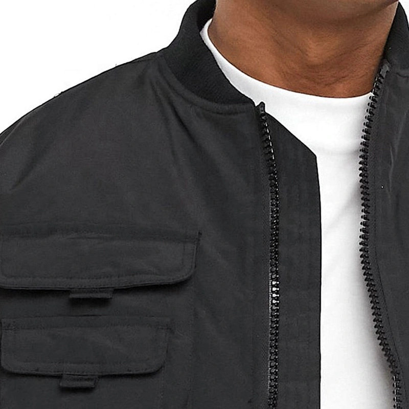 Oem Odm Custom Thin Men Streetwear Bomber Jacket