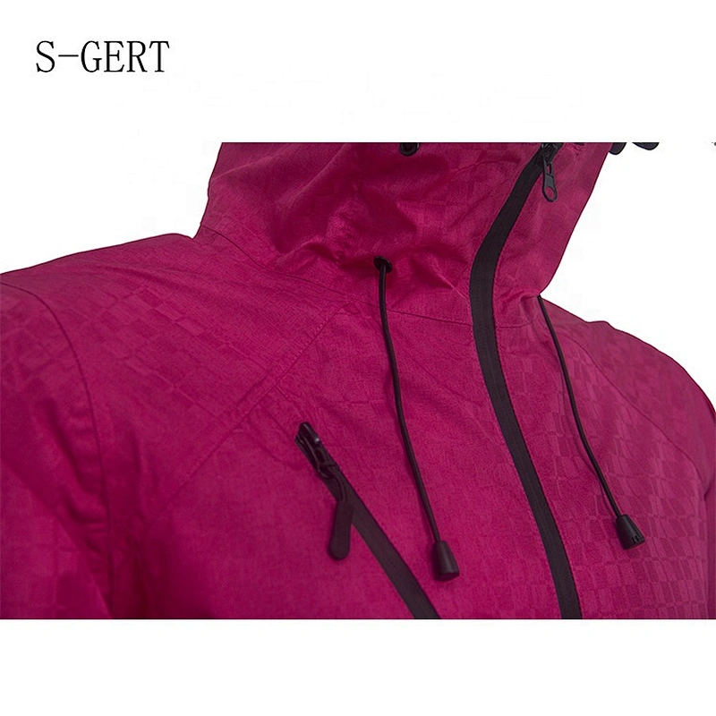 Foshan Light Custom Logo Waterproof Outdoor Ladies Windproof Jacket With Hood