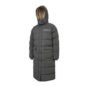 Customize Logo Oversize School Uniform Warm Winter Long Duck Down Woman Filled Down Jacket