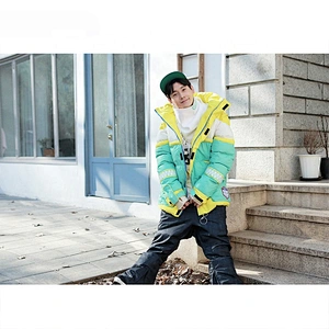 OEM ODM Colourful Warm Snow Ski Suit Jacket Man Down Snowsuit For Adults