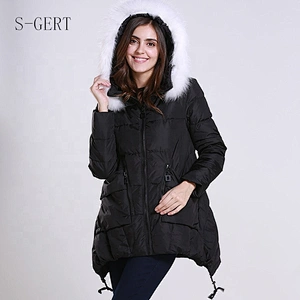 Hot Sale Waterproof Down Coat Canada Style Design Zipper Duck Down Jacket Women