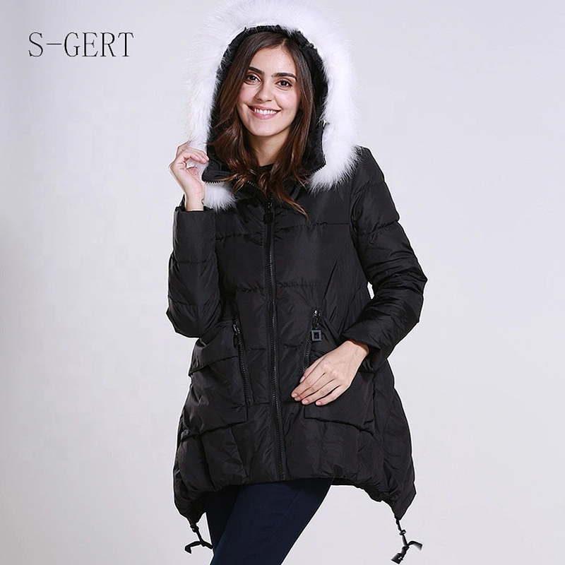 Hot Sale Waterproof Down Coat Canada Style Design Zipper Duck Down Jacket Women