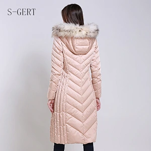 2019 China Manufacturer OEM/ODM Winter Medium Long Trench Women Down Fill Jacket Down Jacket
