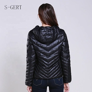 Winter Women Clothing Winter Down Puffer Hooded Coat Women