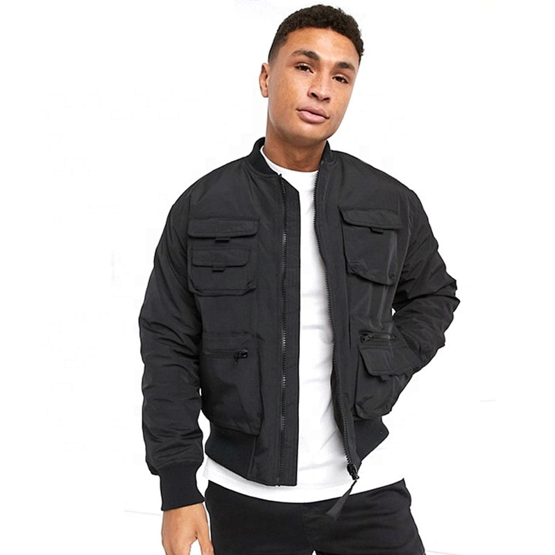 Oem Odm Custom Thin Men Streetwear Bomber Jacket