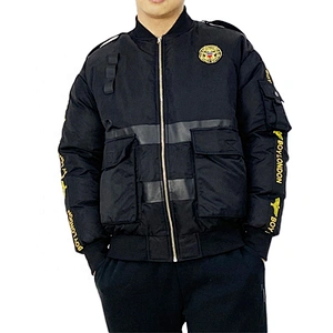 Oem Odm Custom Black Outerwear Cropped Cocat Winter Duck Down Jacket Puffer Jacket Men From Ruiniu Manufacturer