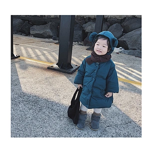 Cute Stock Winter Warm Child Clothes Down Jacket Kids Girl For Children