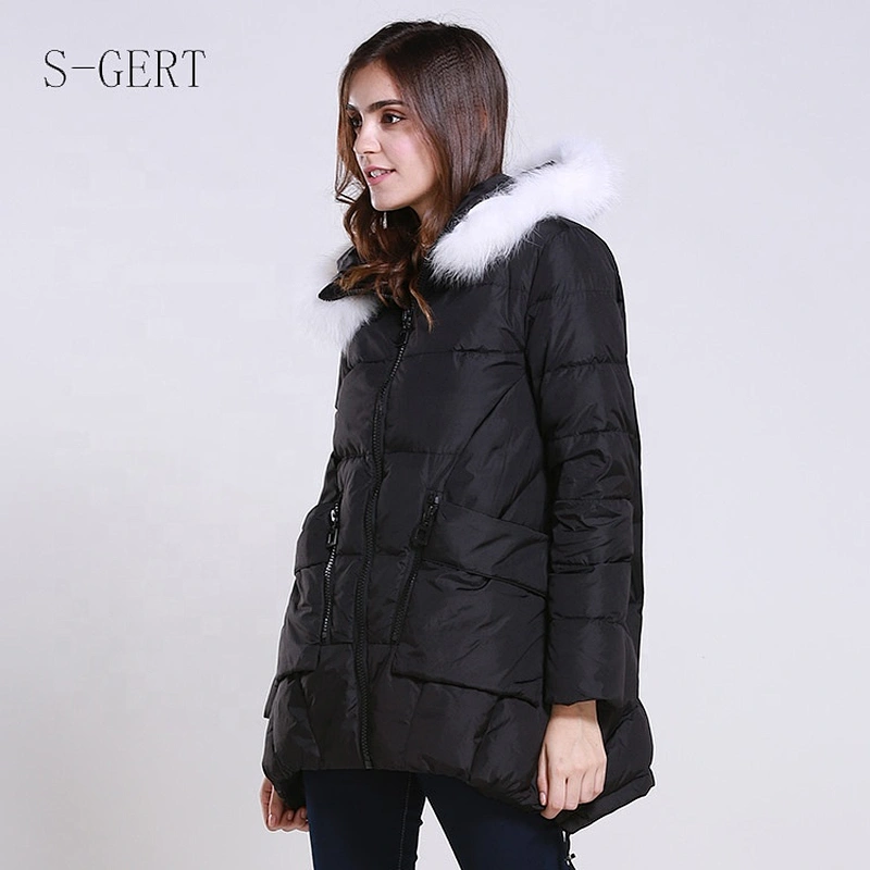 Hot Sale Waterproof Down Coat Canada Style Design Zipper Duck Down Jacket Women