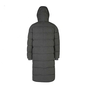 Customize Logo Oversize School Uniform Warm Winter Long Duck Down Woman Filled Down Jacket