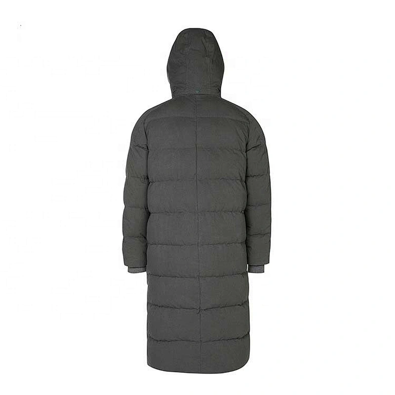 Customize Logo Oversize School Uniform Warm Winter Long Duck Down Woman Filled Down Jacket