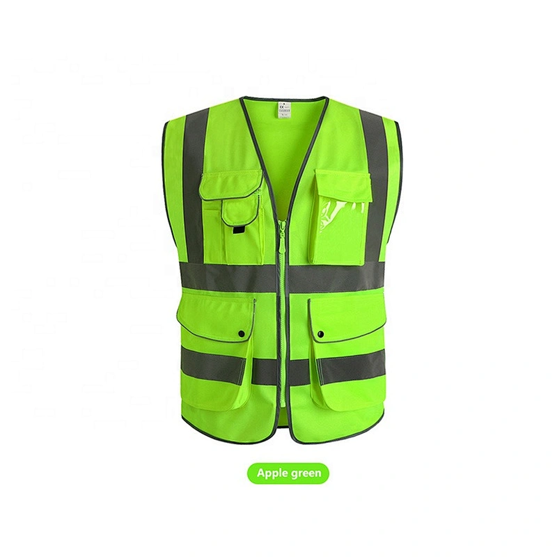 Oem Odm Safety Reflective Vest Short Custom High Visibility Safety Reflective Vest From Ruiniu Factory