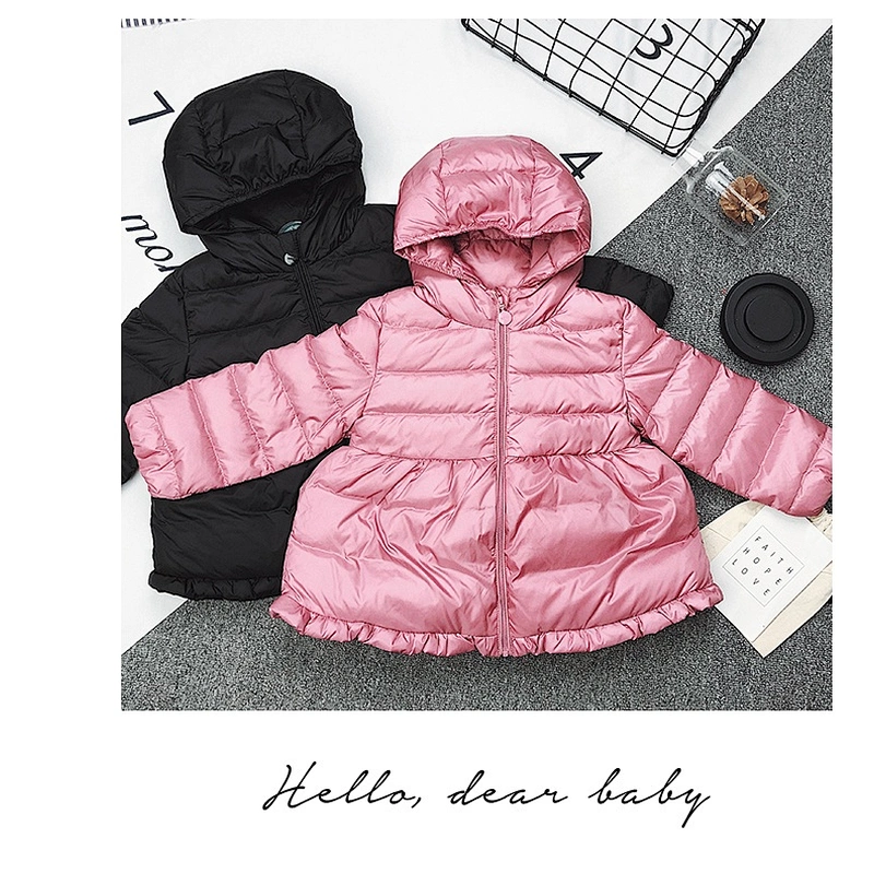 Stock Cheap Winter Kids Girl Down Jacket Coat Dress Children'S Boutique Clothes