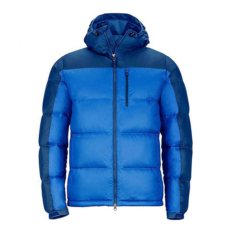 Oem Odm European Blue Blank Puffer Men'S Down Jacket