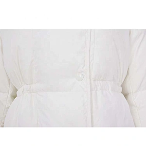OEM/ODM Customized New Fashion Design Fur Collar White Ladies Winter Duck Down Jacket Long For Women