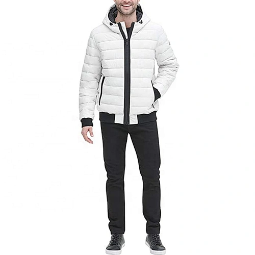 Oem Odm White Puffer Jacket Duck Down Filled Custom Down Jacket
