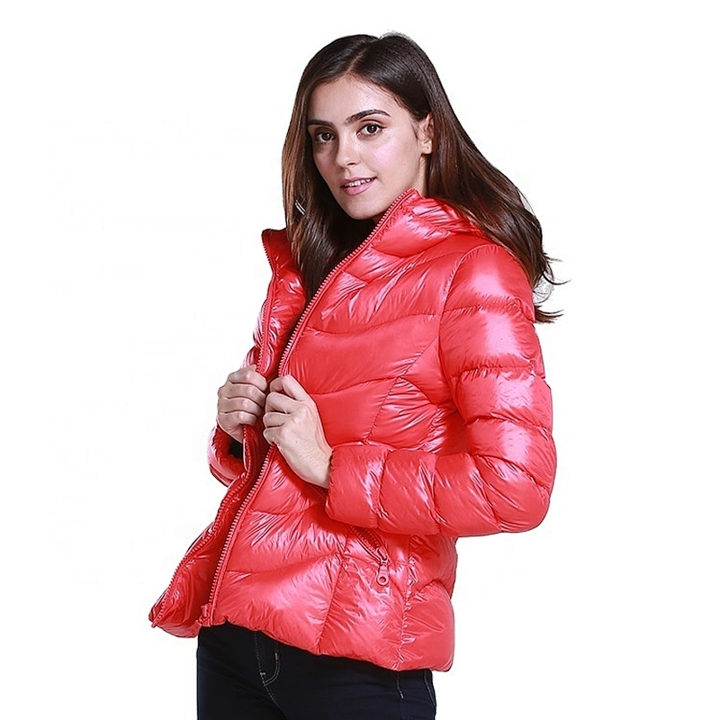 Casacas De Pluma Ligera Mujer Fashion Oem Woman Down Fill Winter Puffer Jacket From Ruiniu Factory