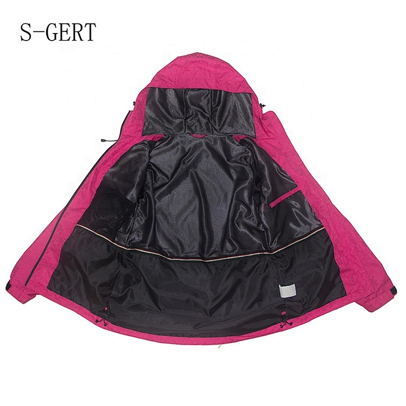 Foshan Light Custom Logo Waterproof Outdoor Ladies Windproof Jacket With Hood