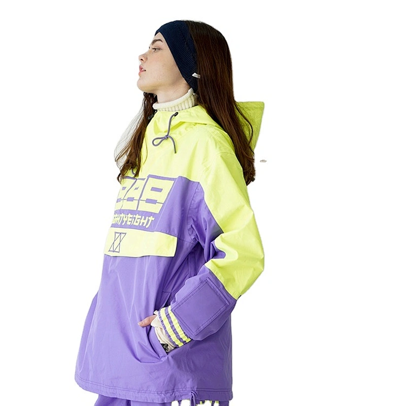 OEM/ODM Waterproof Color Hood Crane Snow Wear Race Suit Ski Jaket