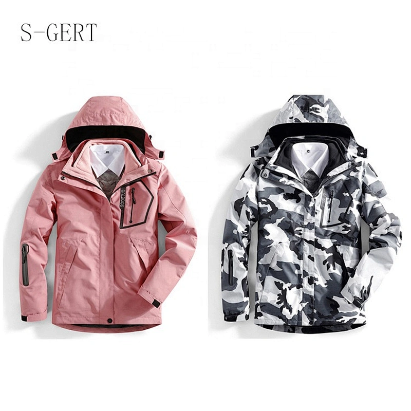 Outdoor Sport Polyester Waterproof Jacket Camo Hoodie Windbreaker