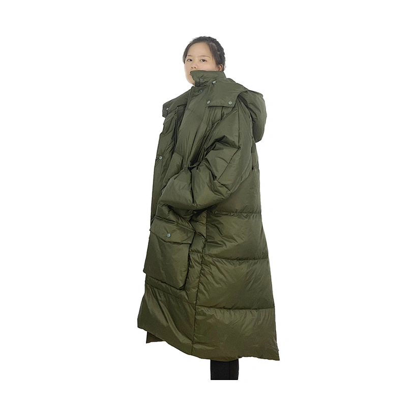 Oem Odm Custom Doudoune Jacket Outerwear Goose Puffer Coat Woman Jacket From Ruiniu Factory