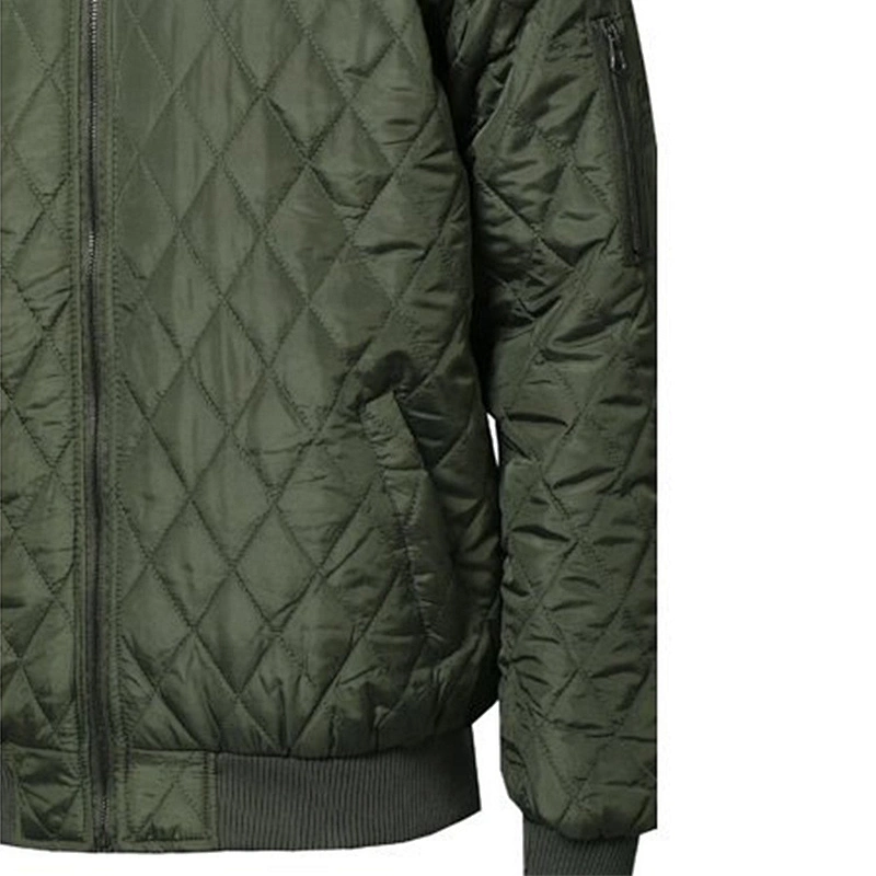 Oem Odm Thick Custom Black Men Plain Bomber Jacket