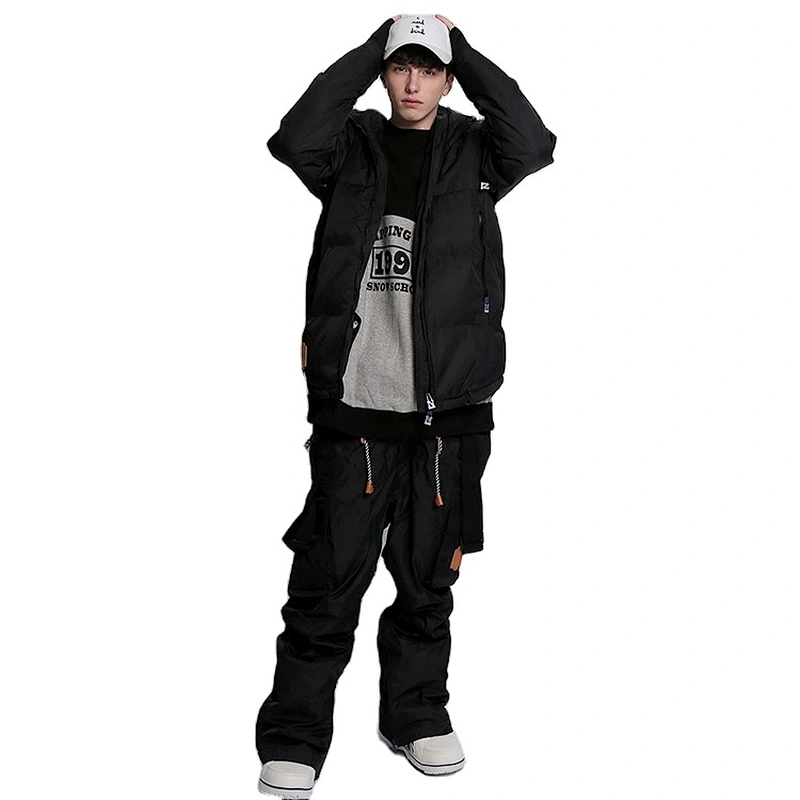 OEM/ODM Skiing Clothes Man Coat Faux Fur Ski Jacket Waterproof Mens Snowsuit