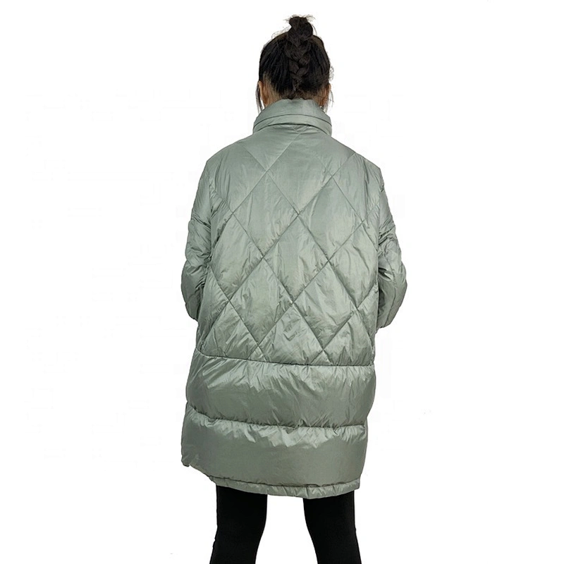 Oem Odm Custom Outerwear Women Down Jackets Long Sleeve Warm Parka Puffer Coat From Ruiniu Factory