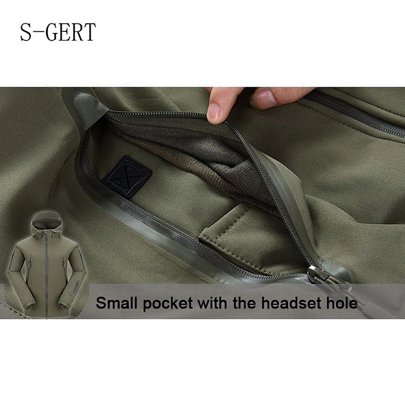 Sport Polyester OEM Outerwear Men Winter Outdoor Waterproof Fleece Liner Jacket