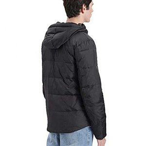 Oem Odm Ultra Light Blank Cropped Puffer Coat Winter Duck Men'S Down Coat