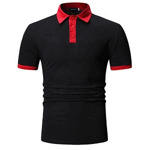 Oem Odm Brand Office Round Neck Polo Shirt Black Dryfit Man Polo T-Shirt From Ruiniu Manufacturer