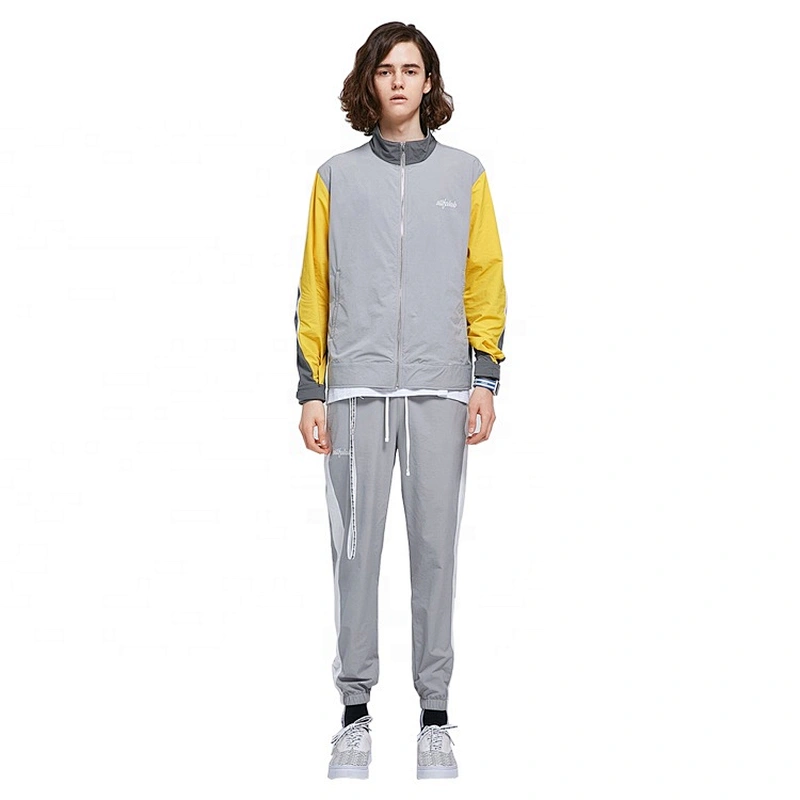 3 in 1 Men Sports Windbreaker Set Short Long Pants Jacket Sportswear