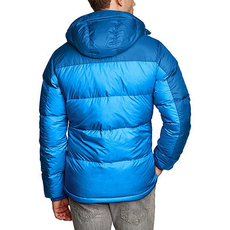Oem Odm European Blue Blank Puffer Men'S Down Jacket