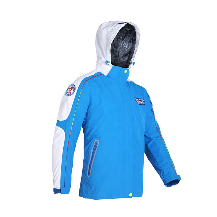 OEM ODM Custom Three-In-One Outdoor Light Waterproof Men Windbreaker Fleeced Jacket