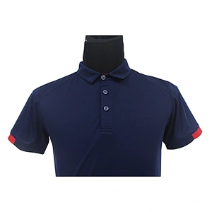 Oem Odm Custom Quick Dry Polo Shirt Navy Blue Men Sportswear Plain Polo T-Shirt From Ruiniu Factory