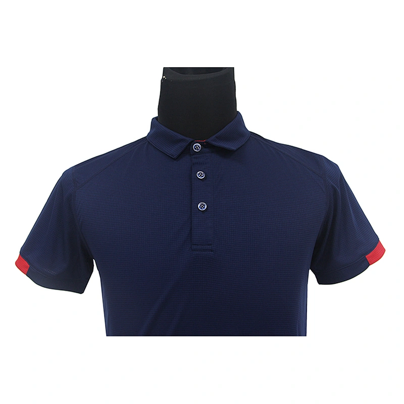 Oem Odm Custom Quick Dry Polo Shirt Navy Blue Men Sportswear Plain Polo T-Shirt From Ruiniu Factory