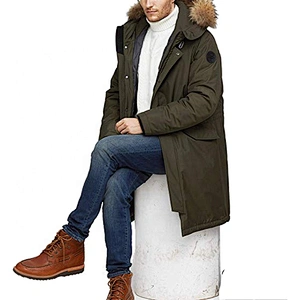 Oem Odm Long Blocked Down Jackets Oversized Hooded Puffer Coat Parka Men Puffer Jacket For Down Coats