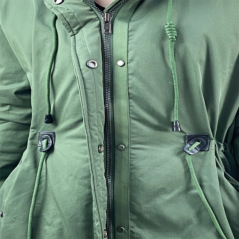 Oem Odm Custom Puffy Parker Long Down Feather Jacket From Ruiniu Factory