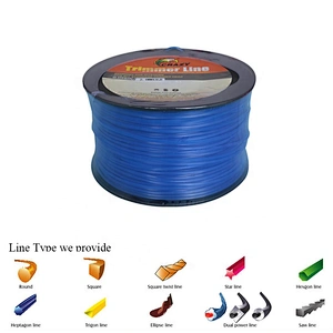 Professional Durable 2.4mm Garden Trimmer Replacement Spool for Weed Eater Grass Brush  Cutter Use Trimmer Line with Multi-Type