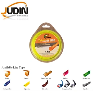 Professional 3mm Nylon Monofilament Trimmer Line Garden Use for Weed Eater in High Quality Economical Grade Colored Trimmer Line
