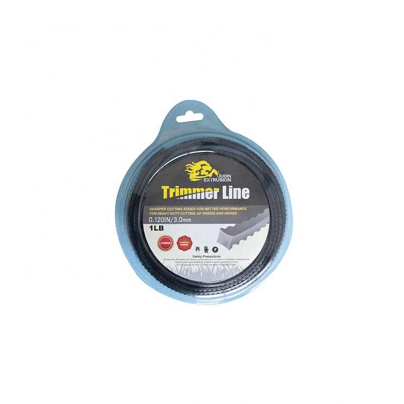 3mm Specialized Saw Teeth Grass Trimmer Line Garden Use for Brush Cutter Replacement Nylon Extruder Trimmer Line Hard-Wearing