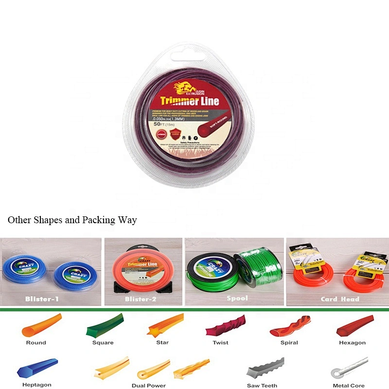 Commercial Gas Trimmer Replacement Accessory Trimmer Line Lawn Mower Handles Garden Weeder Eater Nylon String Strimmer Line