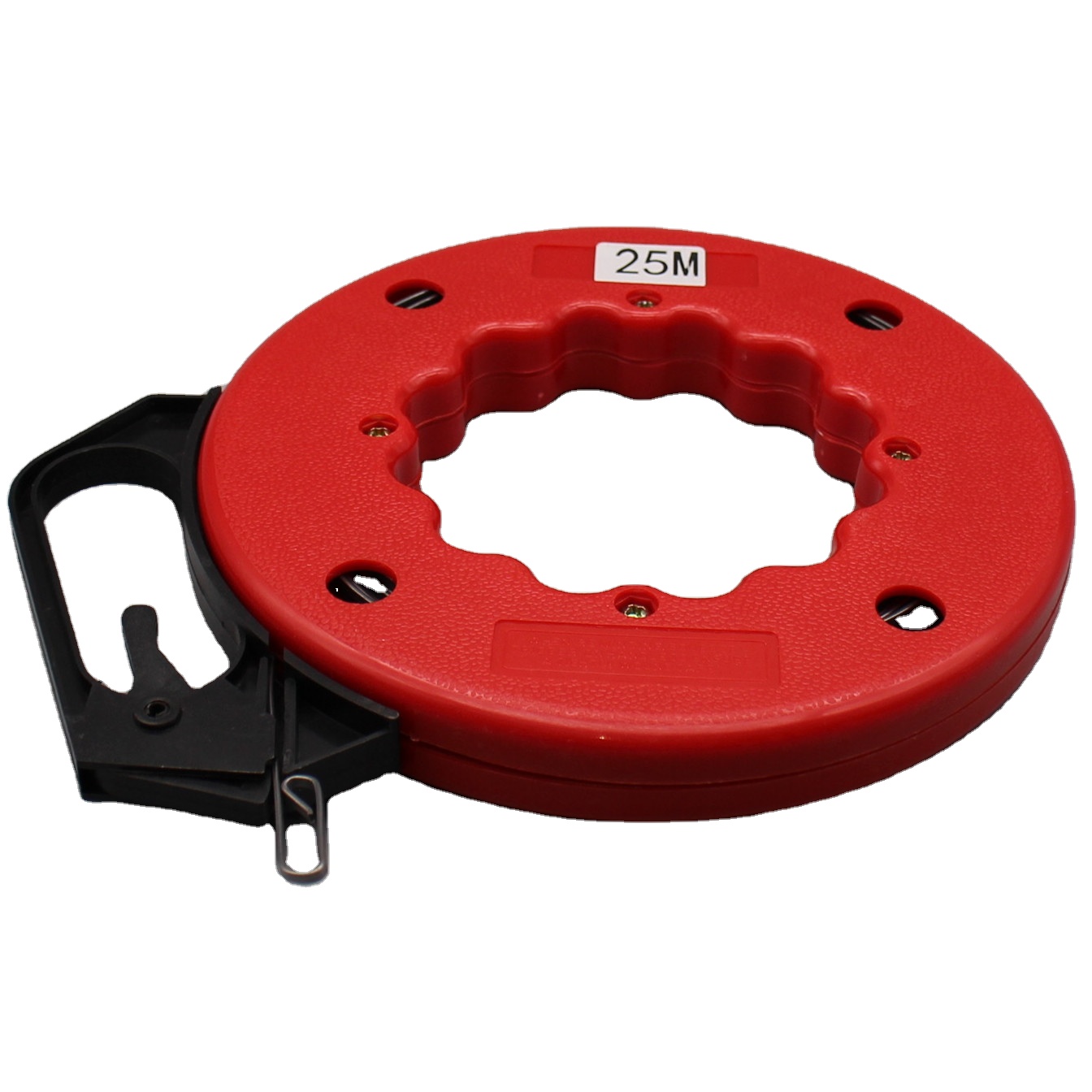 Steel Wire Fish Tape 25m,50m electric puller tools cable wire pullerele ctricians wire cable puller red fishing tape