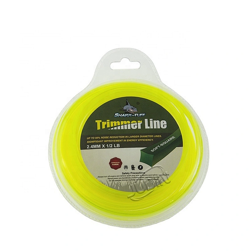 Garden Tool spare parts Grass trimmer line Square shape Green 1 LB grass cutter nylon trimmer line