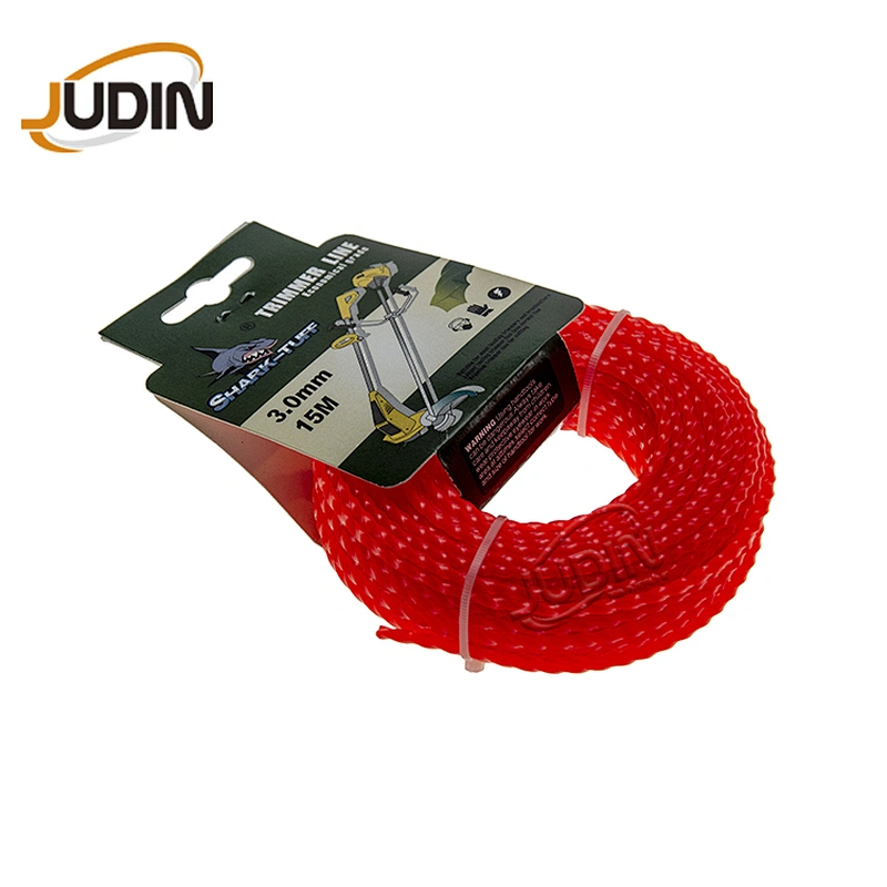 3.0mm*15m card head pack nylon trimmer line grass trimmer line