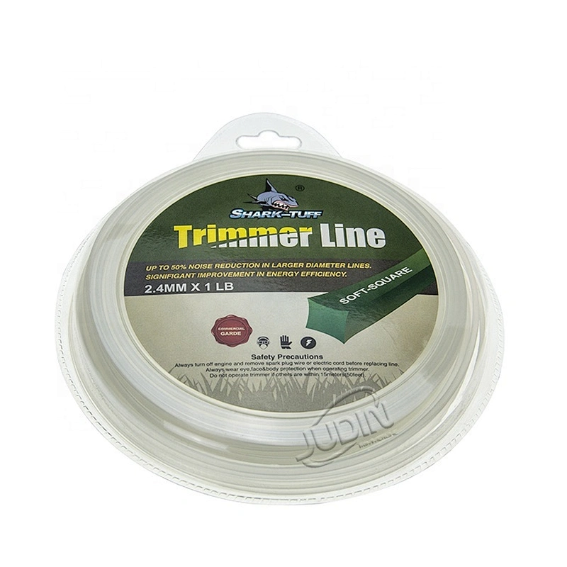 Garden Tool spare parts Grass trimmer line Square shape Green 1 LB grass cutter nylon trimmer line