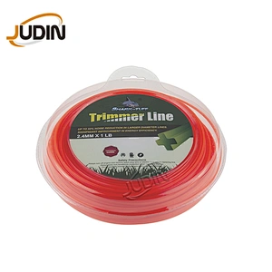 Commercial grade Cross Shape 1LB Blister Pack 2.4mm .095 Inch Nylon Weed Eater String Trimmer Line  for Brush Cutter